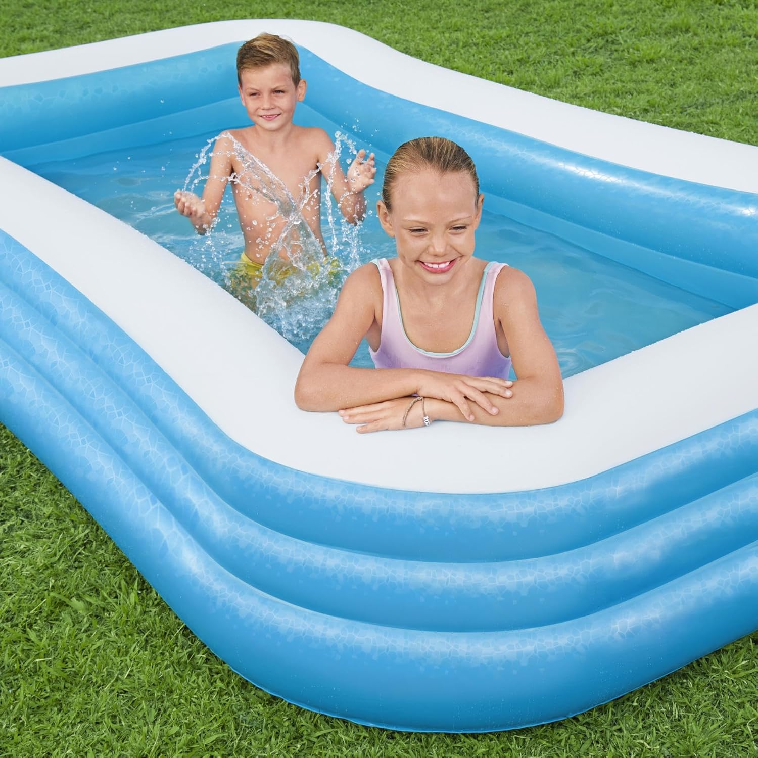 Piscina Family Bestway 305x183x56 cm Gonfiabile per Bambini e Adulti - | SOLO PER TE ITALIA
