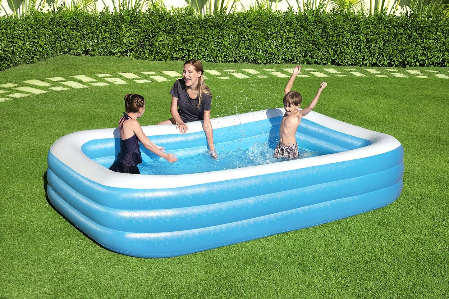 Piscina Family Bestway 305x183x56 cm Gonfiabile per Bambini e Adulti - | SOLO PER TE ITALIA