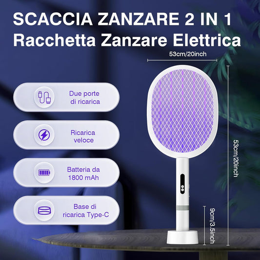 Racchetta Elettrica Antizanzare 4000V – Sicura, Potente e Portatile - | SOLO PER TE ITALIA