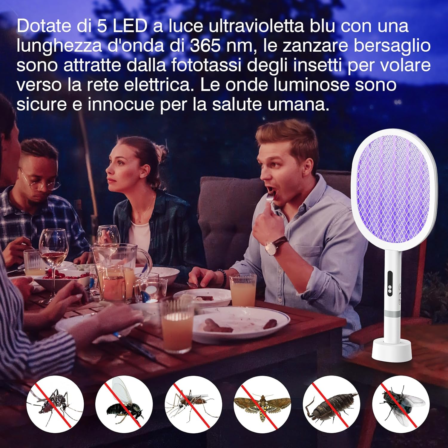 Racchetta Elettrica Antizanzare 4000V – Sicura, Potente e Portatile - | SOLO PER TE ITALIA