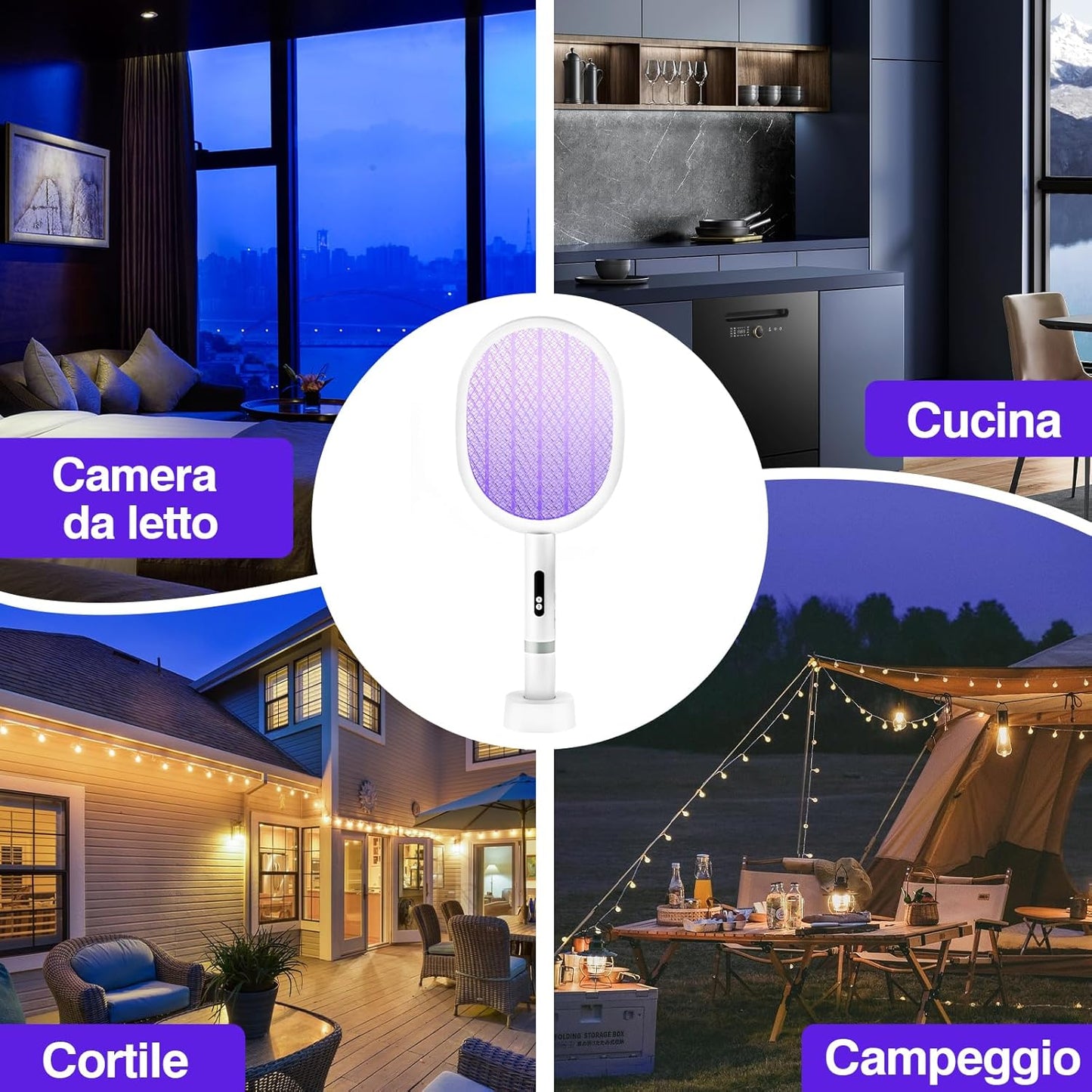 Racchetta Elettrica Antizanzare 4000V – Sicura, Potente e Portatile - | SOLO PER TE ITALIA