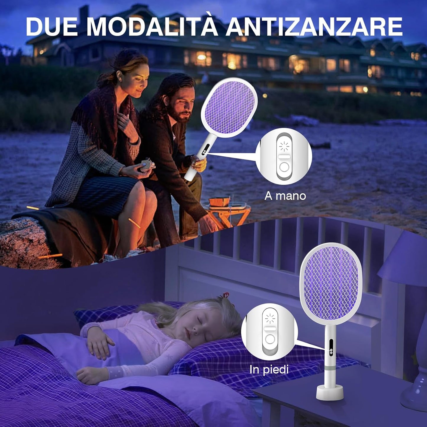 Racchetta Elettrica Antizanzare 4000V – Sicura, Potente e Portatile - | SOLO PER TE ITALIA