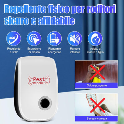 Repellente ad Ultrasuoni per Topi e Antizanzare – Protezione Sicura ed Efficace - | SOLO PER TE ITALIA