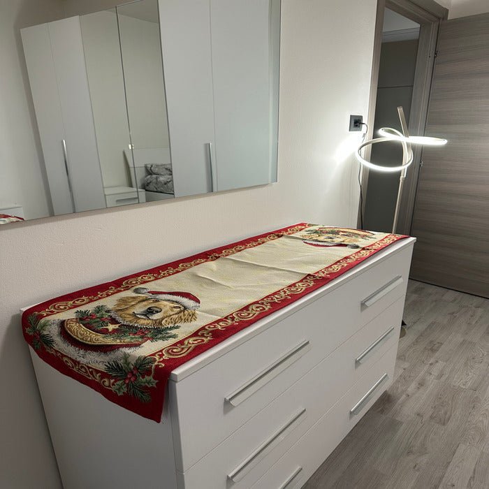 Runner natalizio in jacquard 40×140 cm – eleganza per la tavola delle feste - | SOLO PER TE ITALIA