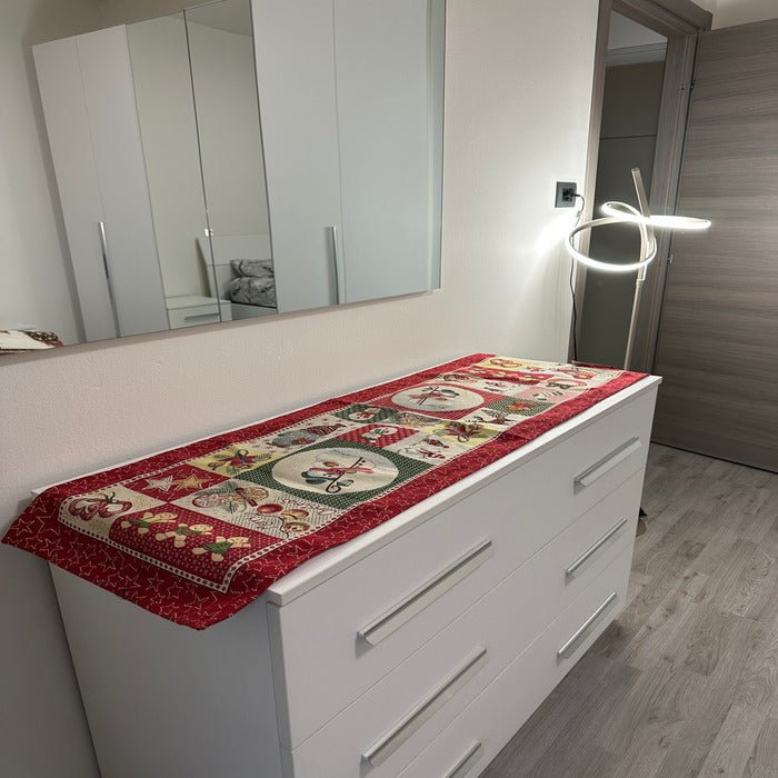 Runner natalizio in jacquard 40×140 cm – eleganza per la tavola delle feste - | SOLO PER TE ITALIA