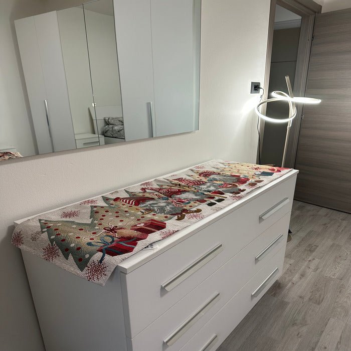 Runner natalizio in jacquard 40×140 cm – eleganza per la tavola delle feste - | SOLO PER TE ITALIA