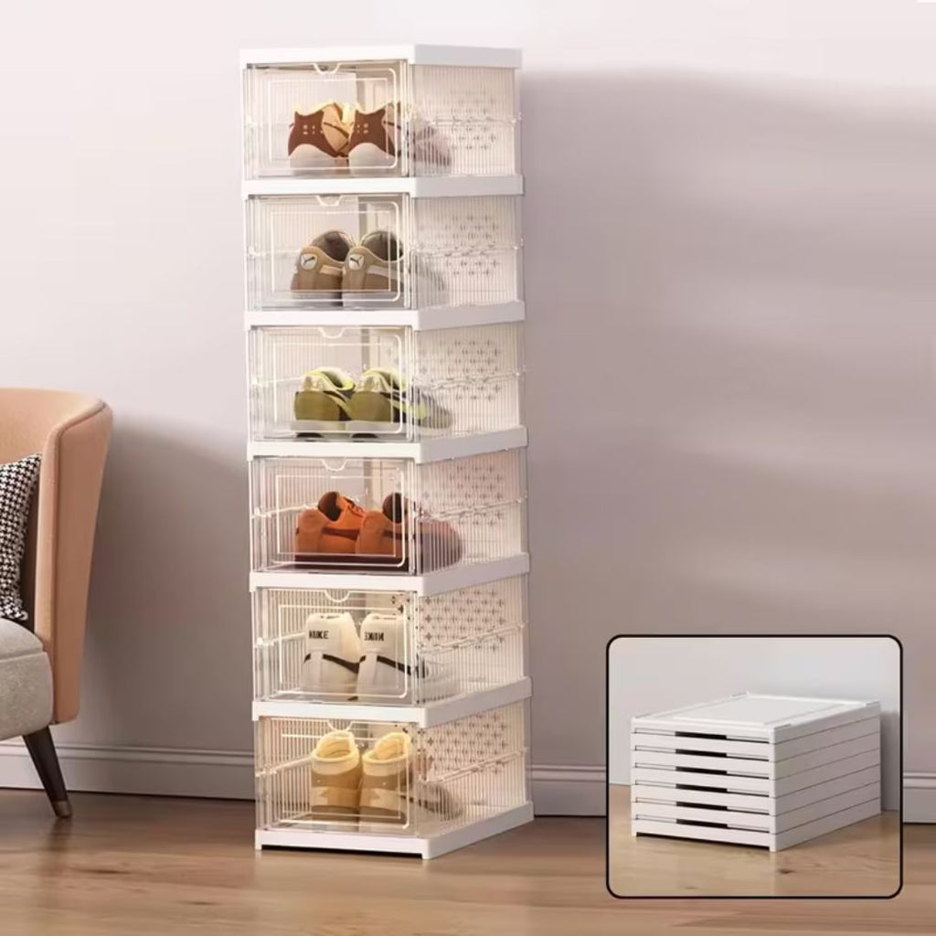 Scarpiera Richiudibile Trasparente – Ordine Perfetto per le Tue Scarpe - | SOLO PER TE ITALIA