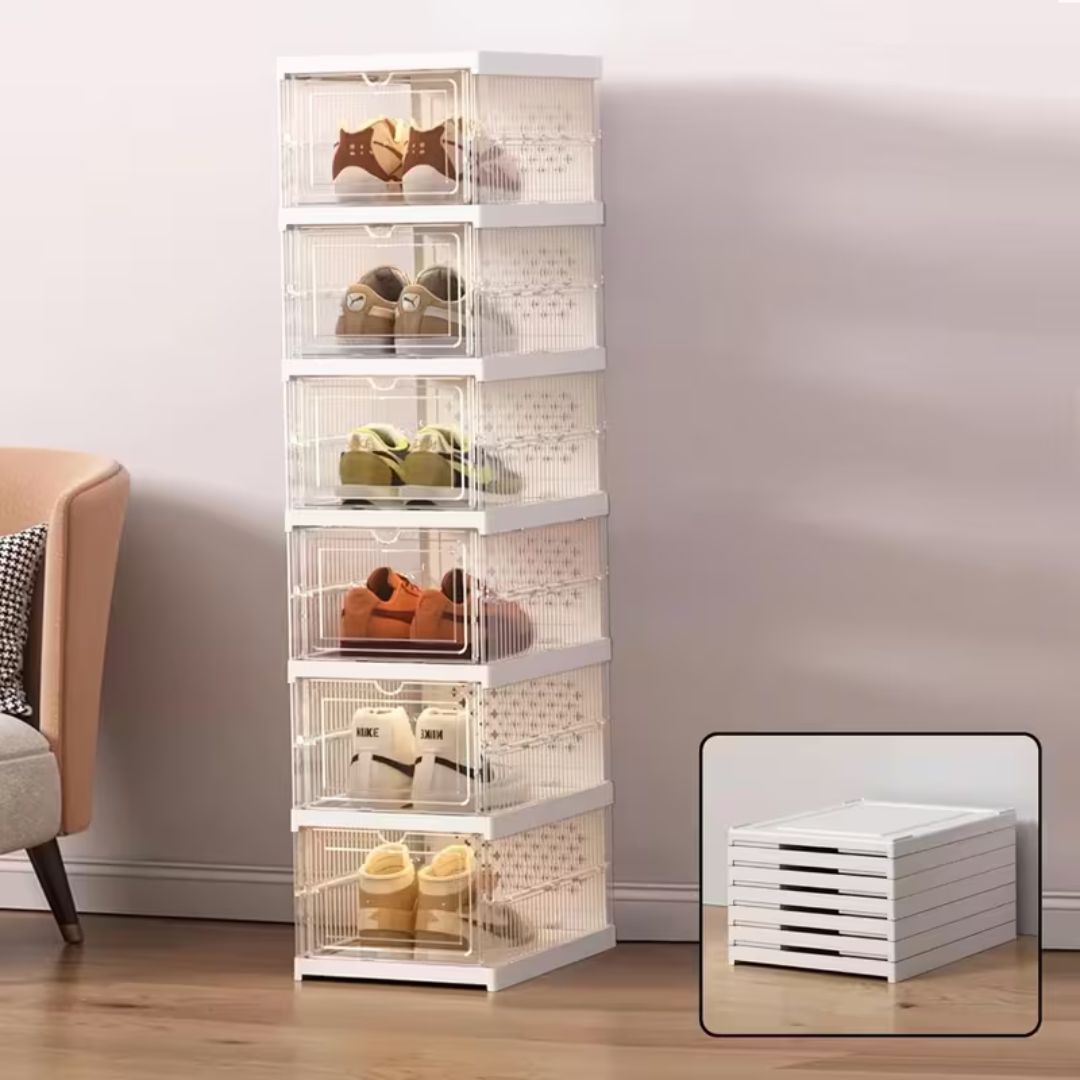 Scarpiera Richiudibile Trasparente – Ordine Perfetto per le Tue Scarpe - | SOLO PER TE ITALIA