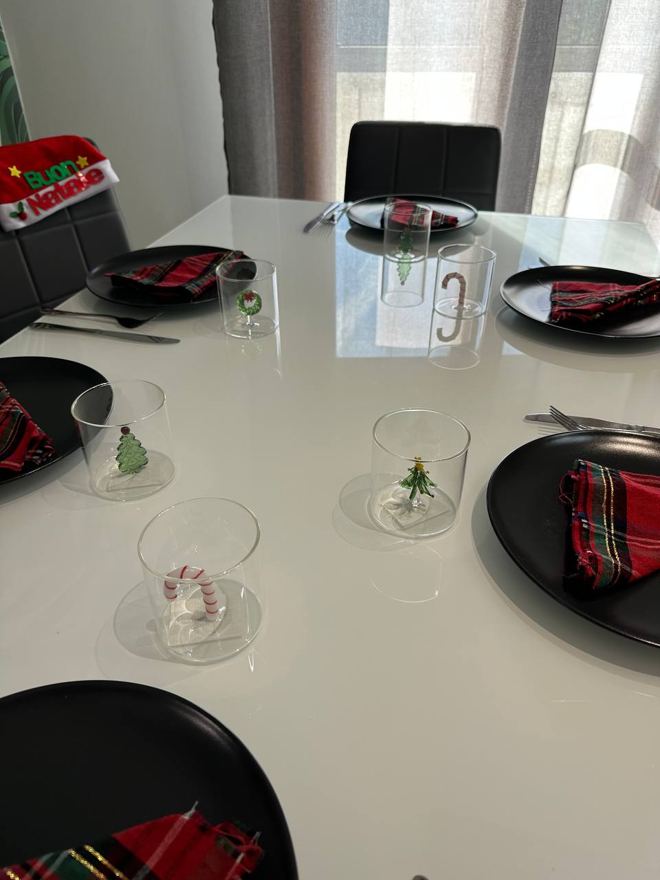 Set 6 Bicchieri Natalizi in Vetro Borosilicato – Tema Natalizio - | SOLO PER TE ITALIA