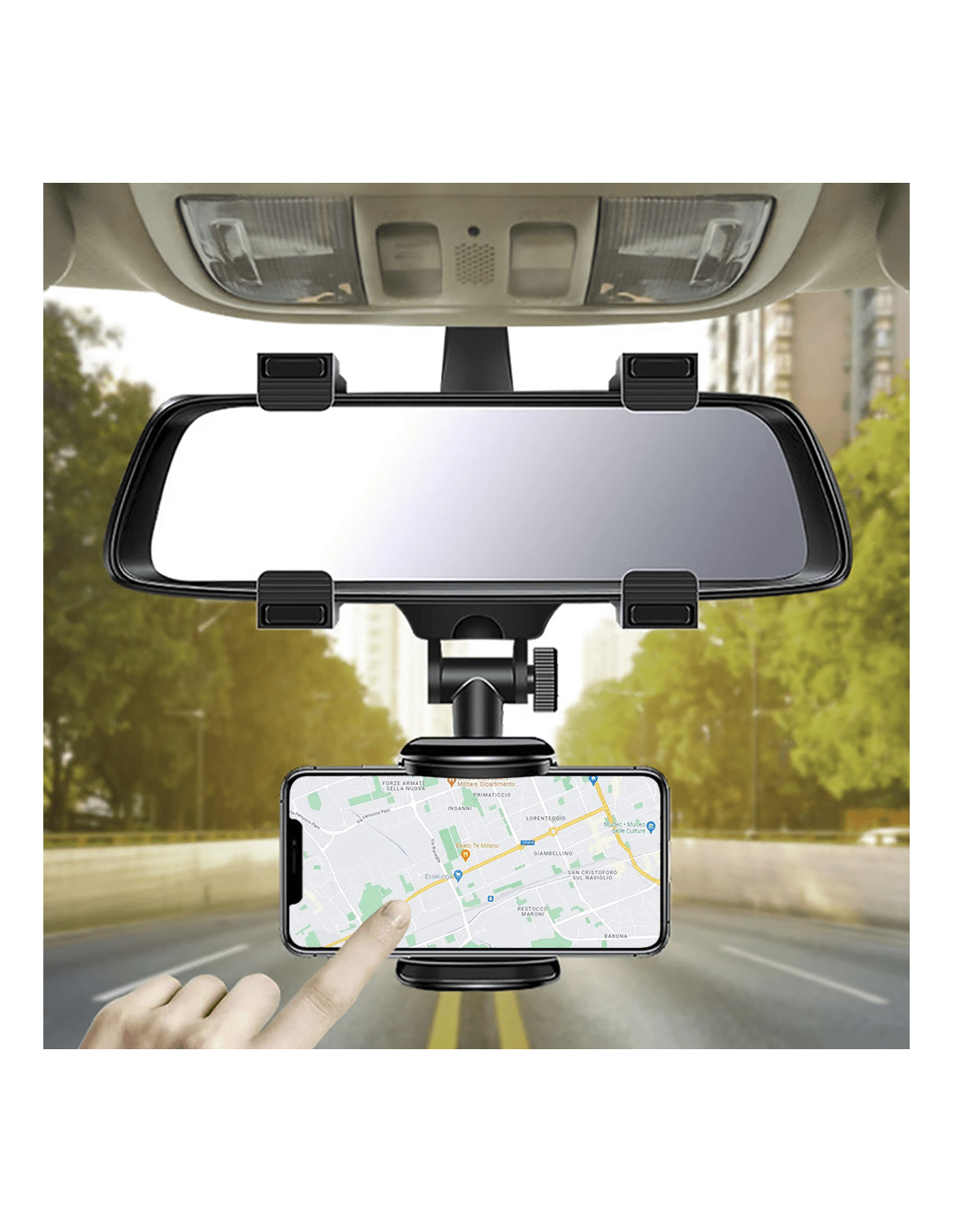 Supporto auto per cellulare con rotazione 360° e fissaggio sicuro - | SOLO PER TE ITALIA