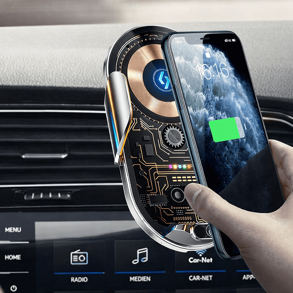 Supporto telefono auto con caricabatterie wireless – Sicuro e Magnetico - | SOLO PER TE ITALIA