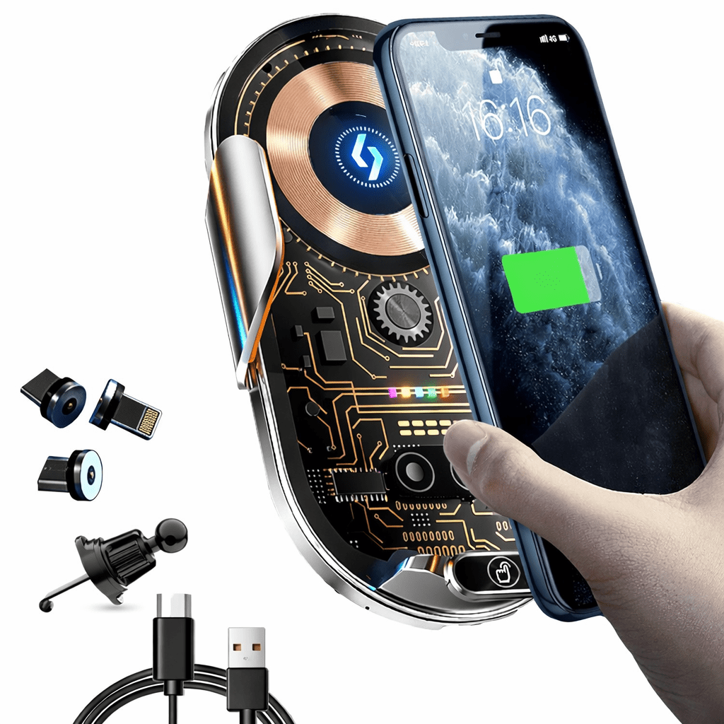 Supporto telefono auto con caricabatterie wireless – Sicuro e Magnetico - | SOLO PER TE ITALIA