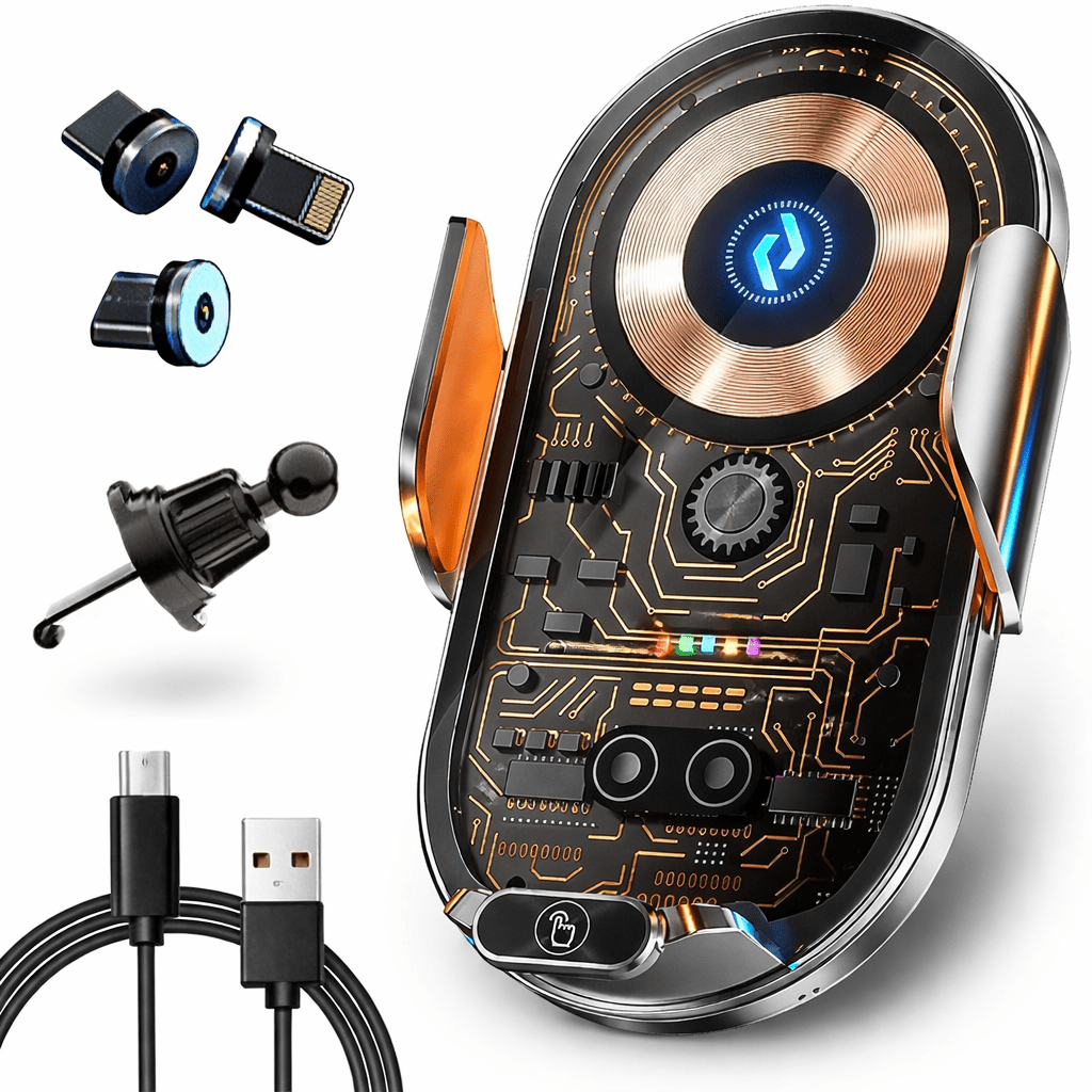 Supporto telefono auto con caricabatterie wireless – Sicuro e Magnetico - | SOLO PER TE ITALIA