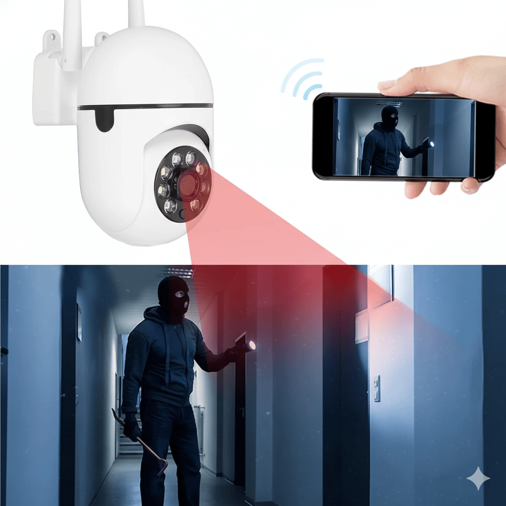 Telecamera IP65 Full HD1080p per Esterni con Visione Notturna e Wi - Fi - | SOLO PER TE ITALIA