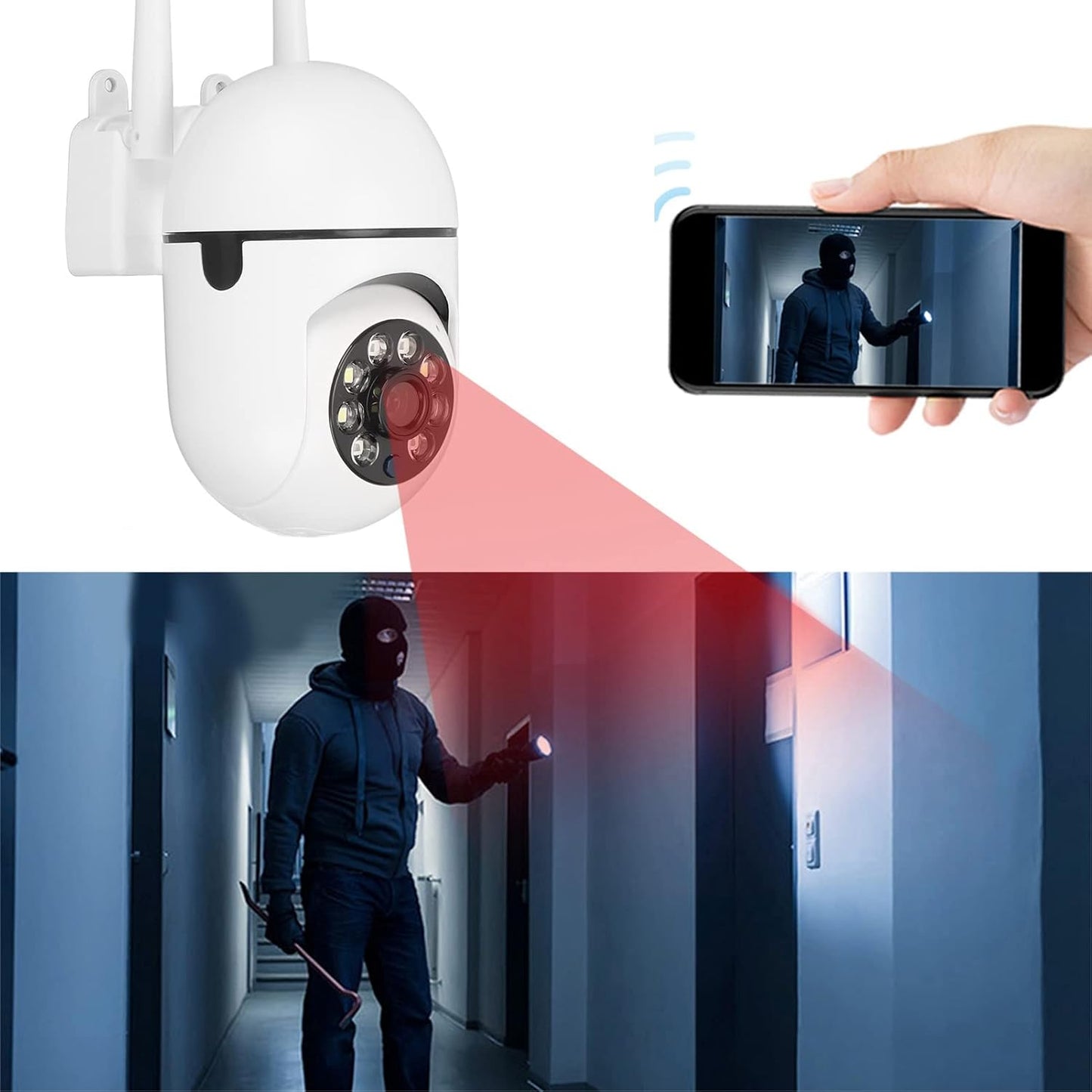 Telecamera IP65 Full HD1080p per Esterni con Visione Notturna e Wi - Fi - | SOLO PER TE ITALIA