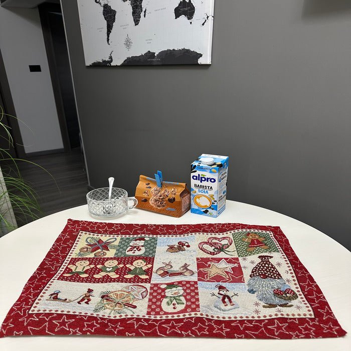 Tovagliette americane per colazione in jacquard e lurex 57 × 37 cm - | SOLO PER TE ITALIA