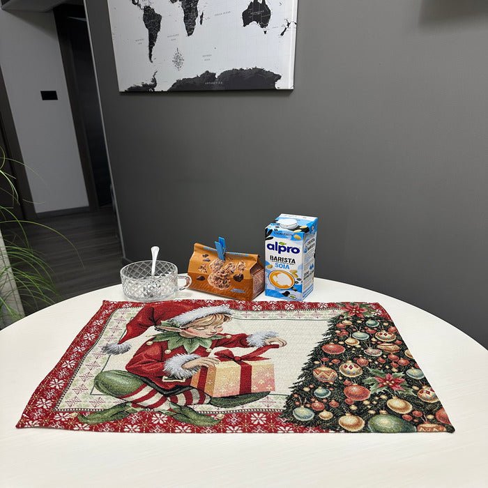 Tovagliette americane per colazione in jacquard e lurex 57 × 37 cm - | SOLO PER TE ITALIA