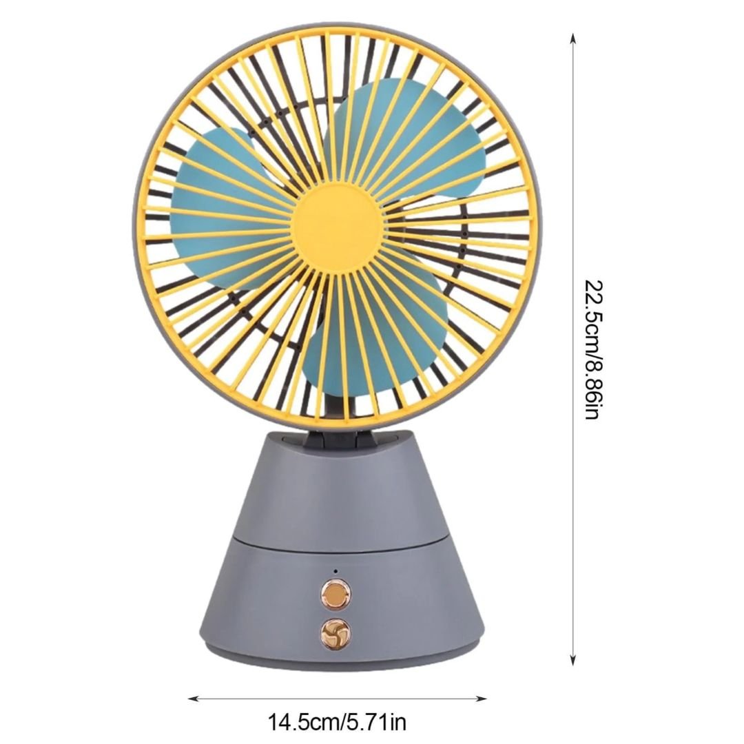 Ventilatore con base rotante mini USB – Portatile, silenzioso e ricaricabile - | SOLO PER TE ITALIA