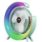 Ventilatore da tavolo ricaricabile con luce RGB - | SOLO PER TE ITALIA