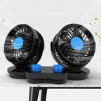 Ventilatore Portatile Da Auto 12V con 2 Ventole Orientabili 🔄 | Ideale per Viaggi in Camper e Camion - | SOLO PER TE ITALIA