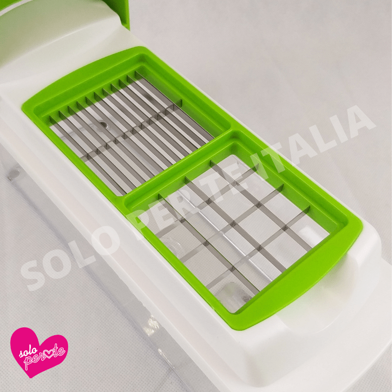 Set Affettatutto Multifunzione con Lama Inox e Contenitore Salva Freschezza - Pentole | SOLO PER TE ITALIA